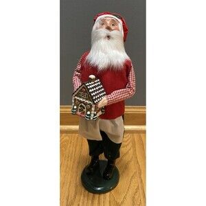 Byers' Choice The Carolers Santa Gingerbread House Christmas Figure 2013 13"